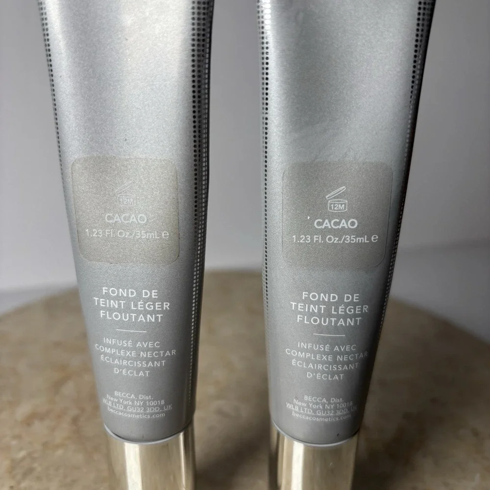 BECCA Skin Love Weightless Blur‎ Foundation CACAO - 1.23FL OZ 2PK NWOB
